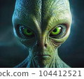 Staring Alien Face 104412521