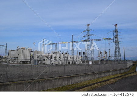 Outdoor substation equipment and transmission tower 104412576