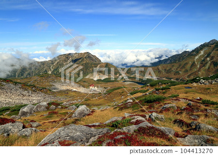 秋季從室堂山天文台的山路看室堂廣場 秋季從室堂山天文台的山路看室堂廣場 104413270