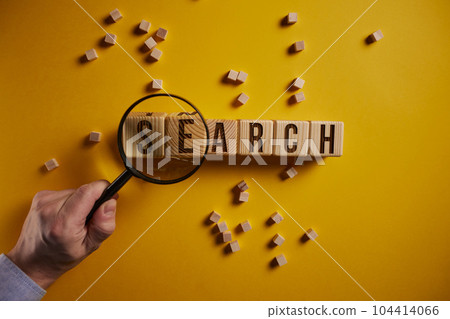 Search or research symbol. Business and search or research conce Search or research symbol. Business and search or research conce 104414066