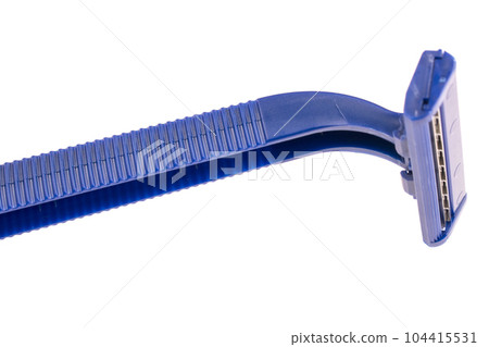 blue razor, machine tool, isolated on white background blue razor, machine tool, isolated on white background 104415531