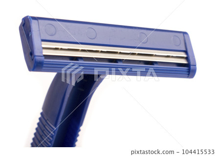 blue razor, machine tool, isolated on white background blue razor, machine tool, isolated on white background 104415533