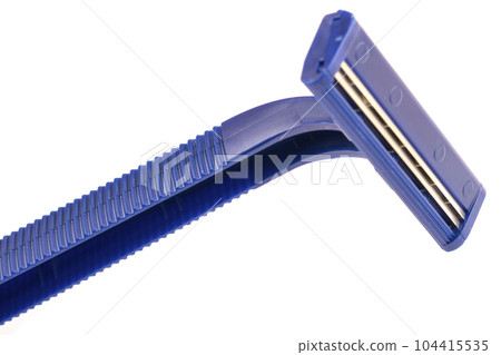 blue razor, machine tool, isolated on white background 104415535