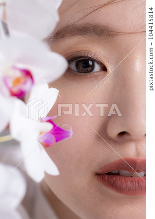 Beauty Female Portrait Chinese Makeup 104415814