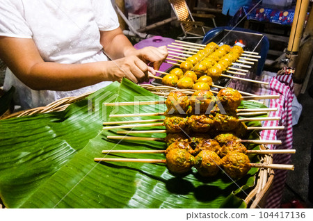 street food in the evening in Thailand 104417136