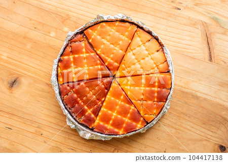 Homemade smoked food at the campsite 104417138