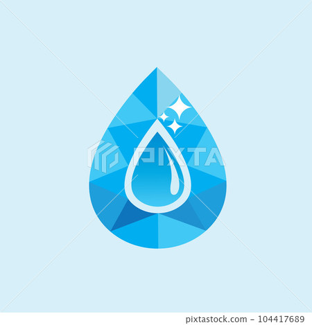 diamond water icon vector concept design template 104417689