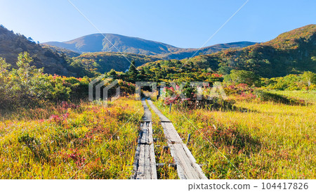 Kurikoma mountain climbing in autumn (Ubanuma course): Nagarigahara 104417826