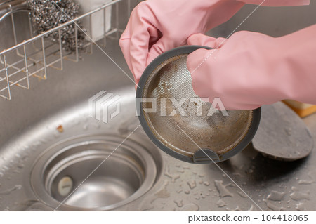 cleaning dirty drains cleaning dirty drains 104418065