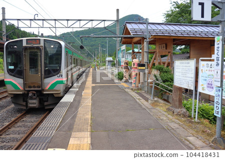 The birthplace of AC electrification Senzan Line Sakunami Station and E721 series trains The birthplace of AC electrification Senzan Line Sakunami Station and E721 series trains 104418431