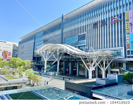 Fukuoka City Scenery in front of Hakata Station Fukuoka City Scenery in front of Hakata Station 104418920