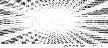 Sun rays halftone background. White and grey radial abstract comic pattern. Vector explosion abstract lines backdrop Sun rays halftone background. White and grey radial abstract comic pattern. Vector explosion abstract lines backdrop 104421486