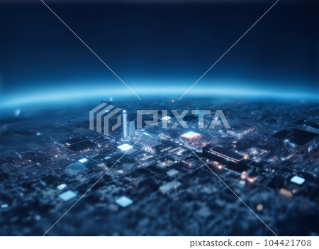 Abstract Technology Background of Futurism 104421708