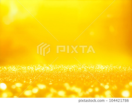yellow abstract background with bokeh defocused lights 104421786