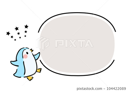 Loose cute animal frame (penguin) 104422089