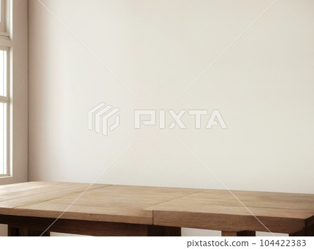 Empty top wooden shelves and wall background. Empty top wooden shelves and wall background. 104422383