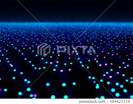 Abstract computer data characters, big data, and internet technology concepts 104423119