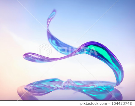 Splash fluid 3d illustration, 3d rendering Splash fluid 3d illustration, 3d rendering 104423748
