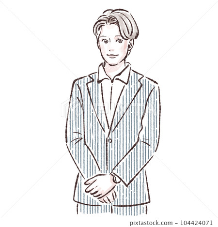 Illustration material of men 104424071