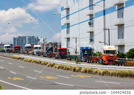 Street parking truck Street parking truck 104424838