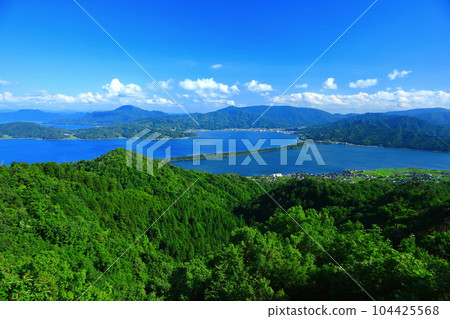 [京都府] 天氣晴朗的天橋立 104425568