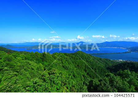 [京都府] 天氣晴朗的天橋立 104425571