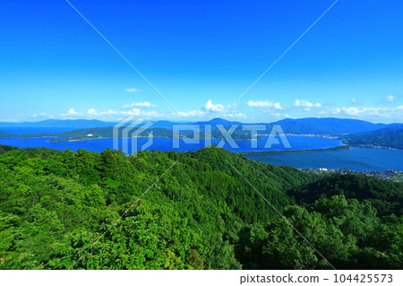 [京都府] 天氣晴朗的天橋立 104425573