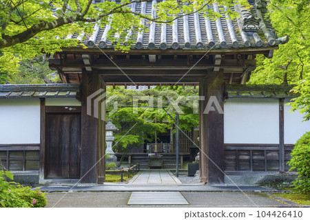 南禪寺副寺、西勝院高德庵、寺門、綠樹環繞的參道 南禪寺副寺、西勝院高德庵、寺門、綠樹環繞的參道 104426410