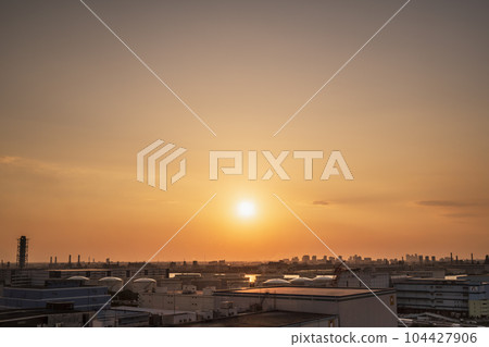 從川崎Marien展望台看到的夜景【神奈川縣川崎市】 104427906