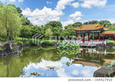 Scenery of Japanese Chinese garden "Shenzhuen" [Kanagawa Prefecture Kawasaki City] 104427910