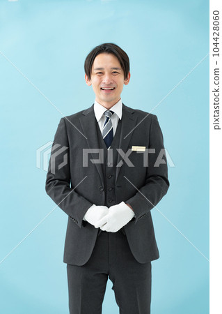 Male white gloves Male white gloves 104428060
