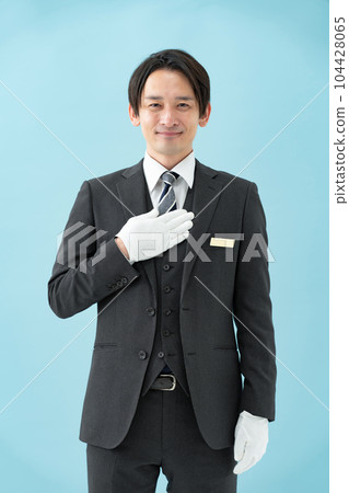 Male white gloves Male white gloves 104428065