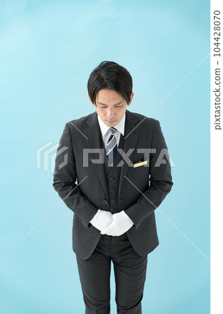 Male white gloves Male white gloves 104428070
