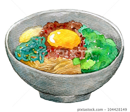 水彩插畫、手繪插畫、台灣Mazesoba 水彩插畫、手繪插畫、台灣Mazesoba 104428149