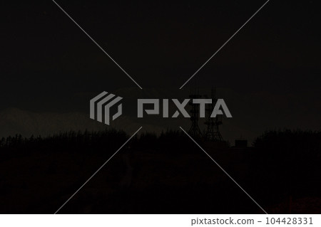 Nagano Prefecture Utsukushigahara Plateau Ohgatou Ohugahana Antenna Relay Station Radio Landscape Tourism Alps Travel Mountaineering Winter 104428331