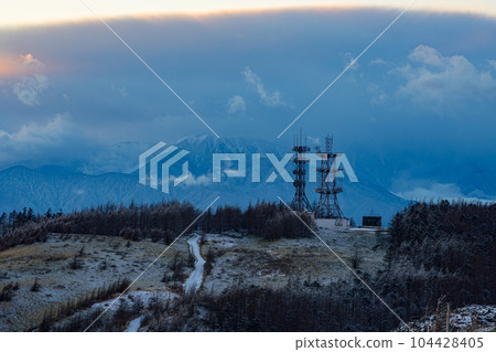 Nagano Prefecture Utsukushigahara Plateau Ohgatou Ohugahana Antenna Relay Station Radio Landscape Tourism Alps Travel Mountaineering Winter Nagano Prefecture Utsukushigahara Plateau Ohgatou Ohugahana Antenna Relay Station Radio Landscape Tourism Alps Travel Mountaineering Winter 104428405