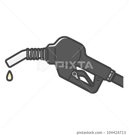 黑色，汽油加油噴嘴 104428713