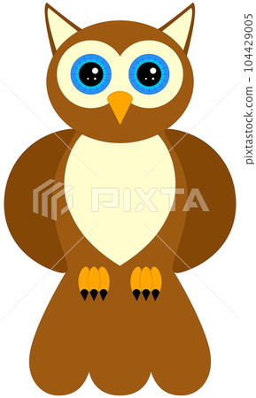 Simple brown owl. 104429005