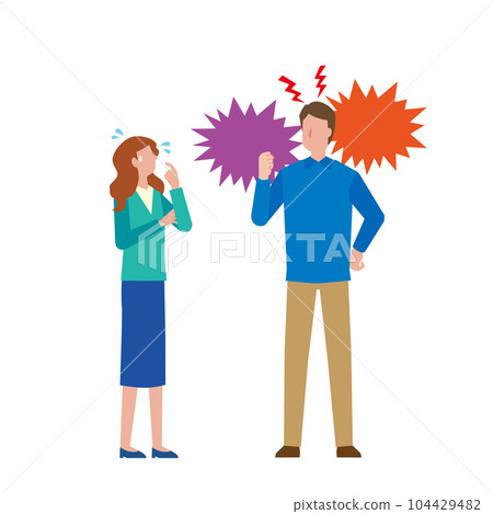 Image illustration of moral harassment Image illustration of moral harassment 104429482