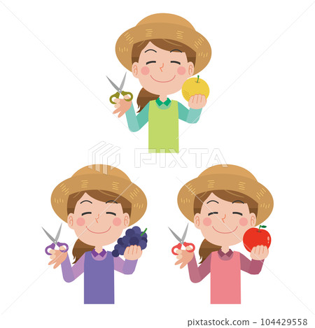 woman picking fruit 104429558