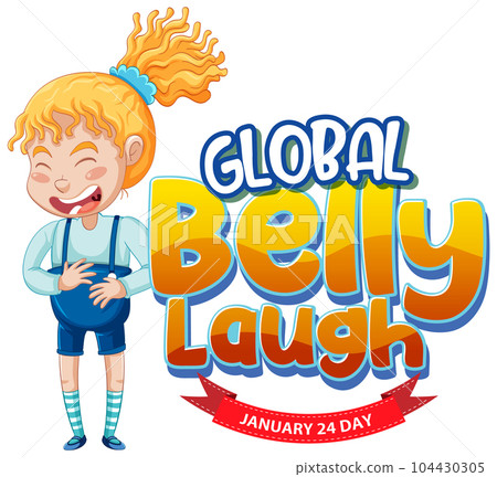 Global Belly Laugh Day Banner Design 104430305