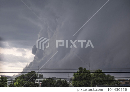 Guerrilla heavy rain, approaching dark clouds Guerrilla heavy rain, approaching dark clouds 104430356