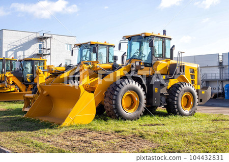 Sale of new tractor loaders of high power, industry. Business for the sale of road special equipment. Sale of new tractor loaders of high power, industry. Business for the sale of road special equipment. 104432831