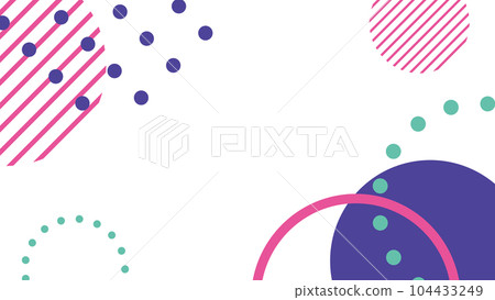 Abstract background frame illustration with randomly arranged circles 104433249