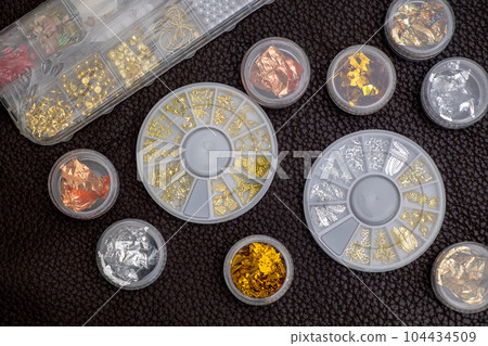 Manicure Nails Beauty Decortions Set, Professional and Fashionable Objects for Customer Service 104434509