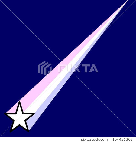 白色流星軌跡粉紅色白色藍色夜空背景的插圖 白色流星軌跡粉紅色白色藍色夜空背景的插圖 104435305
