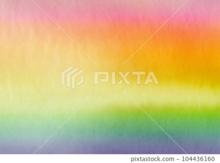 A rainbow color gradation of light and blur that blends watercolor loosely A rainbow color gradation of light and blur that blends watercolor loosely 104436160