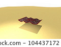 3d rendering of a flying carpet 104437172