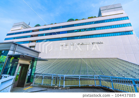Yokohama cityscape in Japan, overlooking Yokohama Station (East Exit) 104437885
