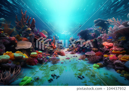 熱帶海洋的水肺潛水圖像 104437932